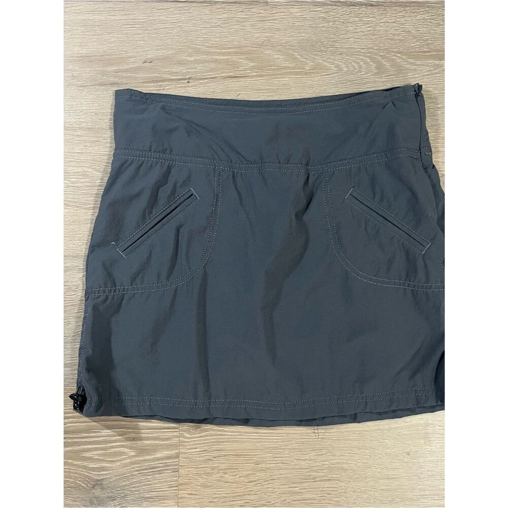 Athleta Womens Cinch Ripstop Hiking Skort Asphalt Gray Size 0